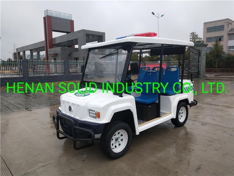 Newest Model 4 Seater Electric Vehicle Safe Guard Patrol Car with Competitive Price