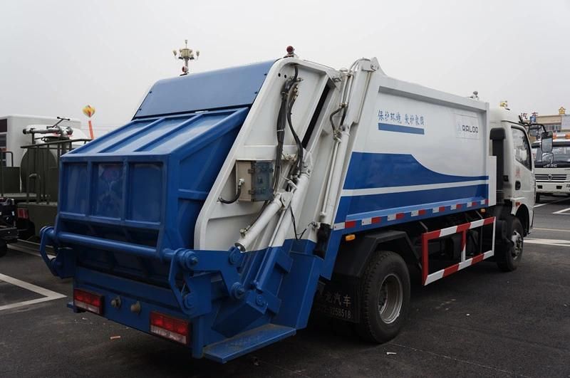 4*2 Garbage Compactor Truck Rear Loader Compression Garbage Truck