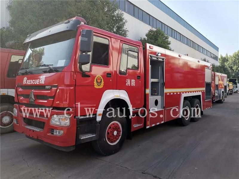 HOWO 6X4 Fire Rescue Water and Foam Tank Truck Fire Fighting Truck Emergency Fire Engine Fire Pumper Trucks