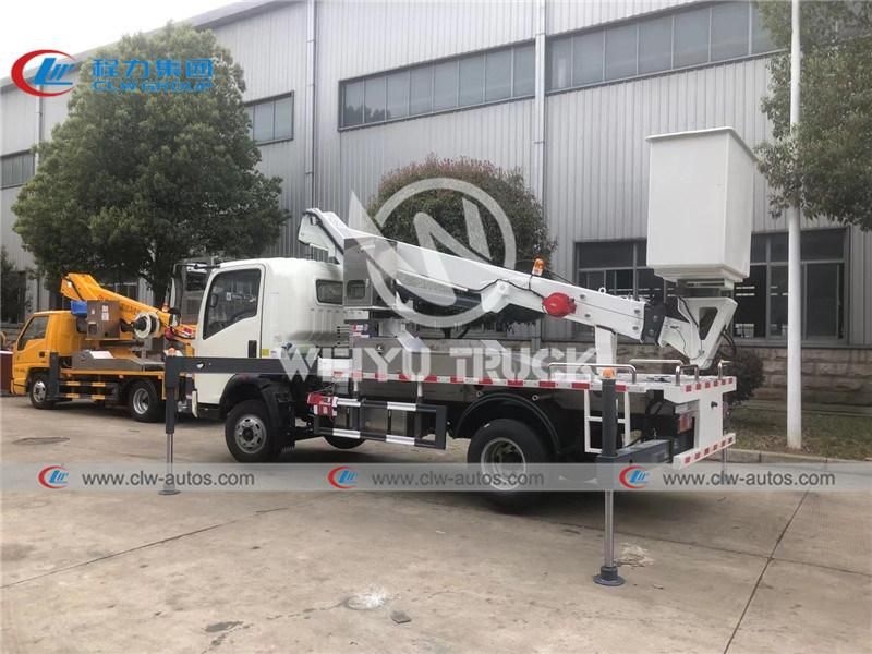 HOWO 4X2 Hydraulic 15m Telescopic Boom Truck Aerial Working Platform Truck with Insulated Bucket