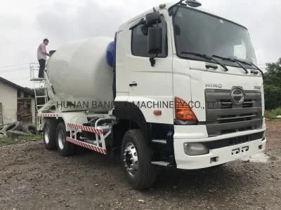 Japan Hino 10cbm Construction Beton Mixer Machine Mini Cement Transit Mixing Truck Used Concrete Batch Mixer Trucks