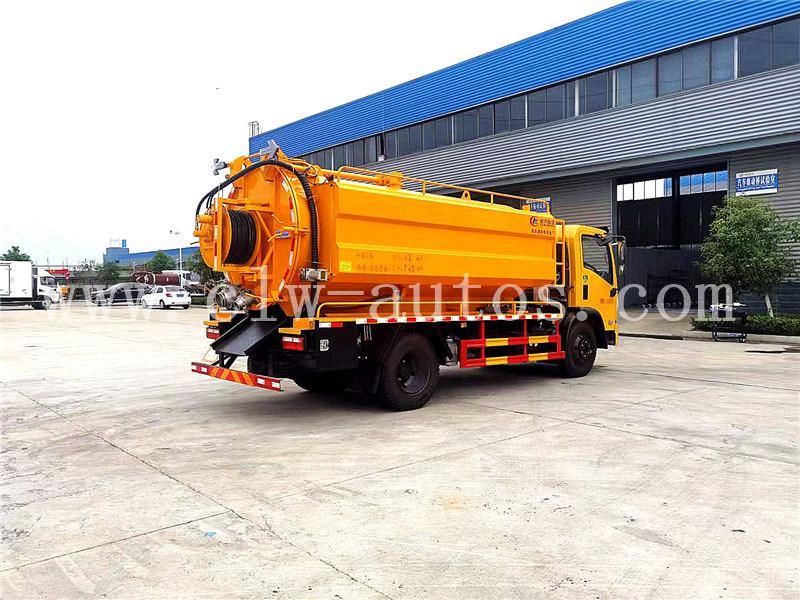 Dongfeng Furuicar 4000liters Water Tank 7000liters Septic Tank Vacuum Sewage Suction Truck Drainage Tank Truck