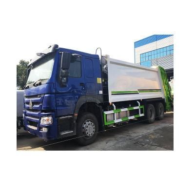 HOWO Garbage Truck 6*4 Blue Colour Garbage Compactor Truck