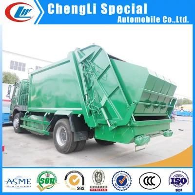 Siontruk HOWO 4X2 10 Ton Waste Compactor Garbage Truck