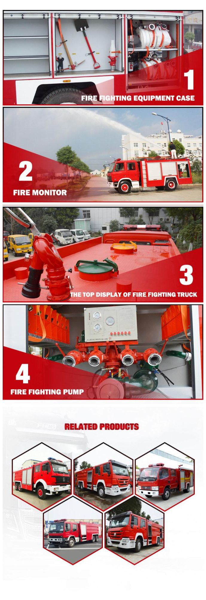 Cheap Price Small Dongfeng 4tons 4t 4m3 Water Sprinkler Tank Fire Truck