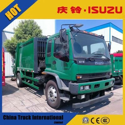 Isuzu 12cbm Fvr 4X2 6 Wheeler 241HP Compression Garbage Truck