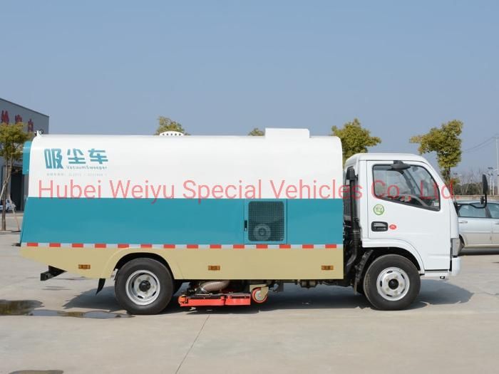 China Dongfeng 3tons/4tons/5tons Dry Wet Dual-Purpose Street Vacuum Cleaning Machine 6cbm Road Dust Garbage Cleaner Suction Truck on Sale