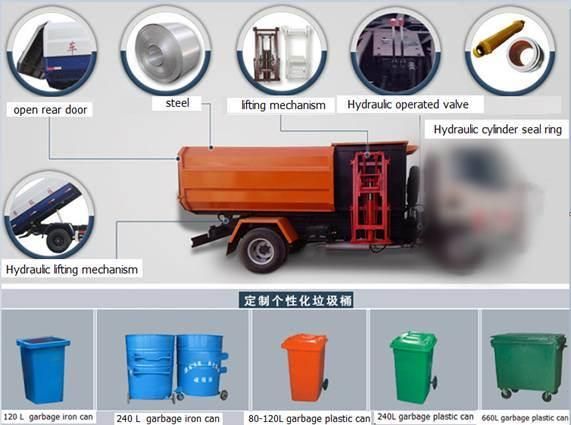 Dongfeng 4X2hydraulic Lifter Garbage Truck Hanging Bucket Garbage Truck