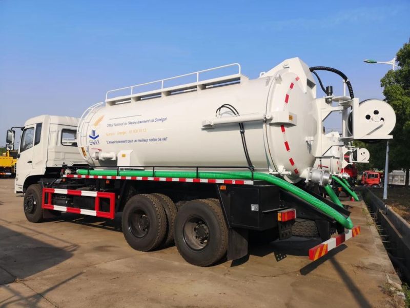 Dongfeng 18cbm, 20cbm High Pressure Cleaning Vacuum Sewage Tanker Truck