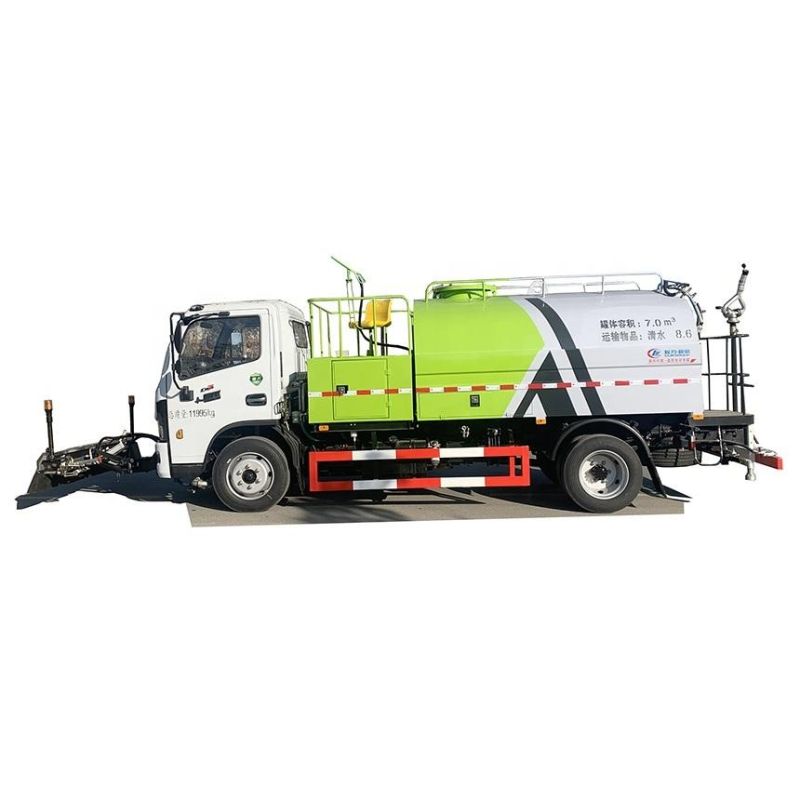 Dongfeng High-Pressure Vacuum Pump Cleaning Truck with Sprinkler Rack and Water Cannon for Watering Pavement