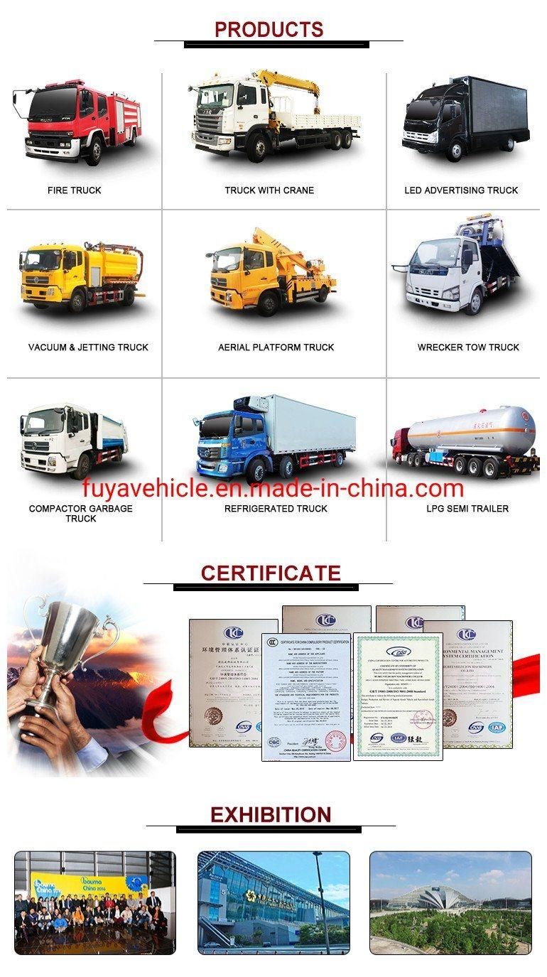 HOWO Rhd LHD 266HP 15000 Liter 15 T 15 Cbm 15m3 Water Spraying Delivery Truck with Fire Monitor