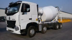 Self Loading Mobile Concrete Mixer Truck 8X4 Brand HOWO