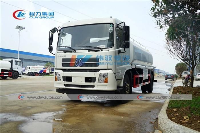 10cbm Stainless Steel 304-2b Food Grade 10tons Water Tanker Truck Water Transporting Truck