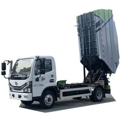 High Performance DFAC 7m3 Compactor Garbage Truck with Hydraulic Compression Function and Garbage Bin Lifting System for Loading