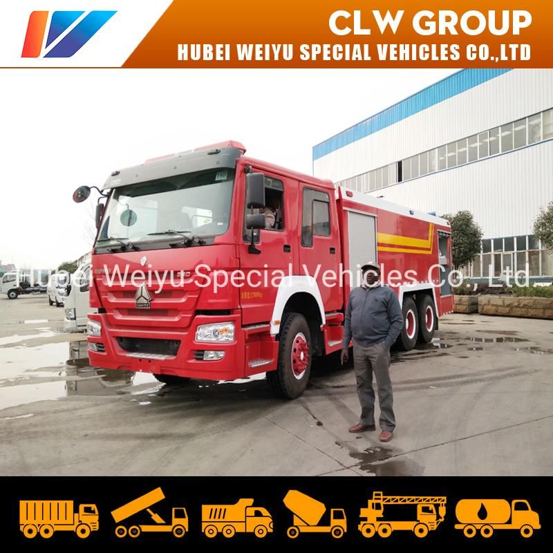 16tons HOWO 10-Wheel Fire Engine 13000liters Water 3000liters Foam Tanker Fire Fighting Truck