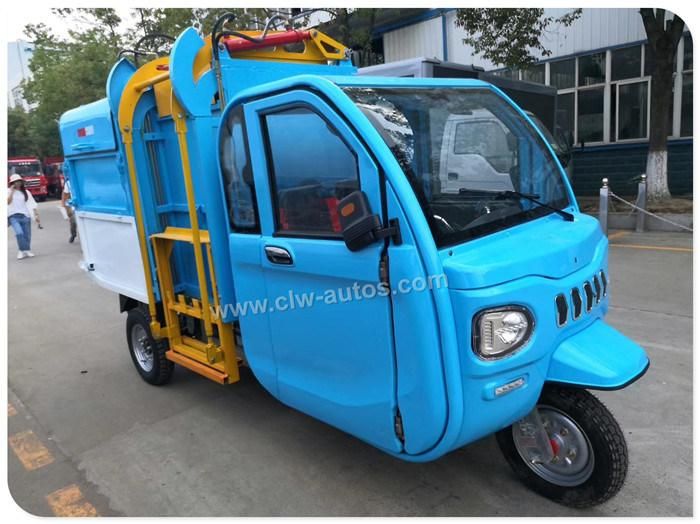 Three Wheel Electric Garbage Truck Hydraulic Lifter for Waste Transportation with Factory Price