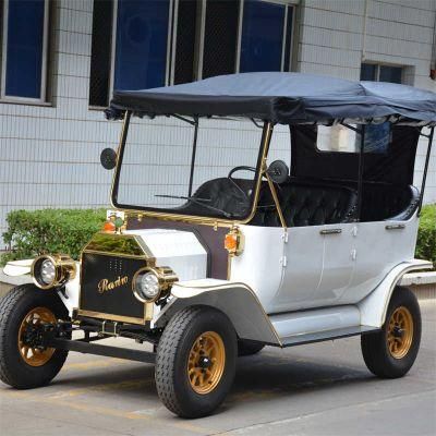 Chinese Factory Outlet New Energy Electric Sightseeing Mini Bus Retro Classic Car Club Vehicle with CE