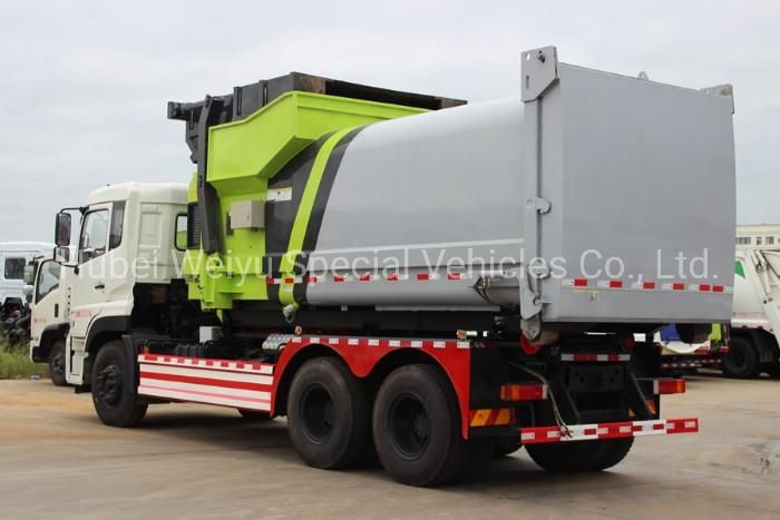 Dongfeng 18cbm Heavy Duty Swing Arm Garbage Truck Hook Lift Garbage Truck for Sale