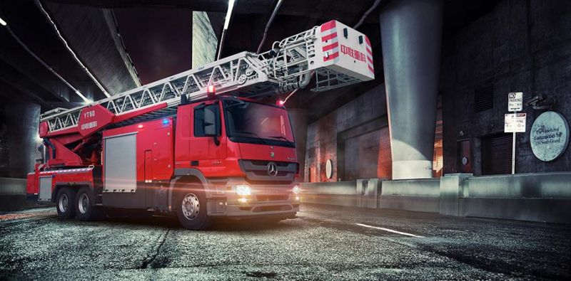 Aerial Ladder Fire Fighting Truck for Municipal High-Altitude Operation