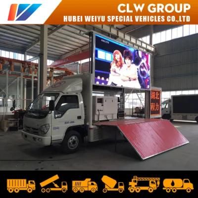 Forland Mobile Billboard Truck Mounted LED Advertising Panels Full Color LED Screen with Hydraulic Stage and Lifting System for Sale