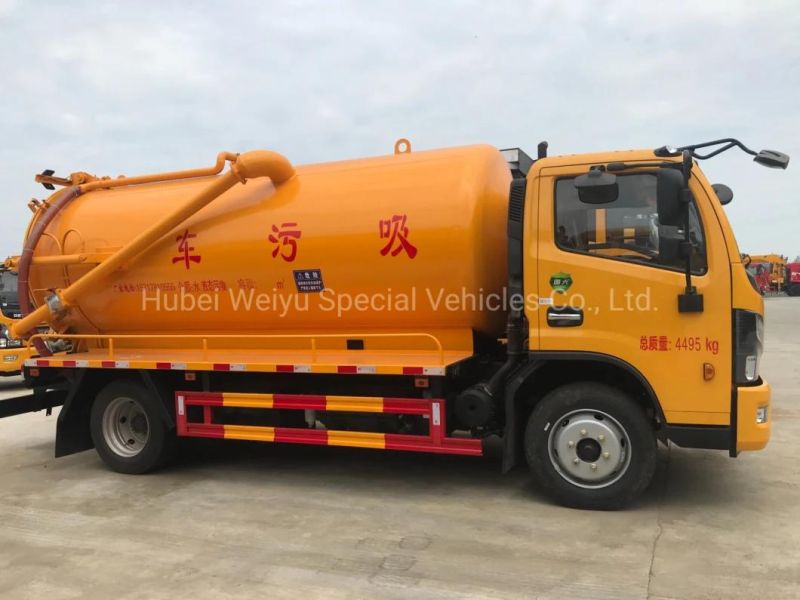 6000liters 4*2 Chengli High Vacuum Cleaning Suction Waste Collection Truck Seweage Jetting Truck