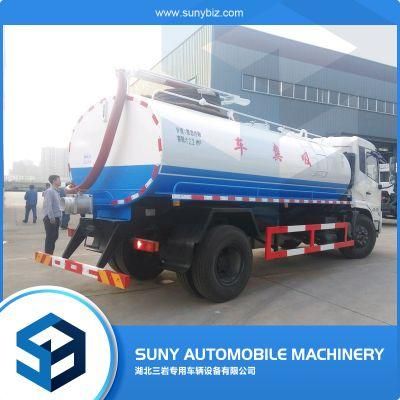 12000 Liters 6 Wheels Vacuum Fecal Suction Truck for Sale