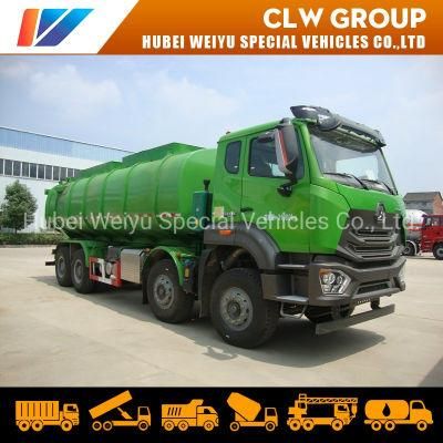 8X4 Sinotruk Hohan 19m3 Heavy Duty High Pressure 19000litres Sewage Suction Transport Tank Truck with High Pressure Hose for Sale