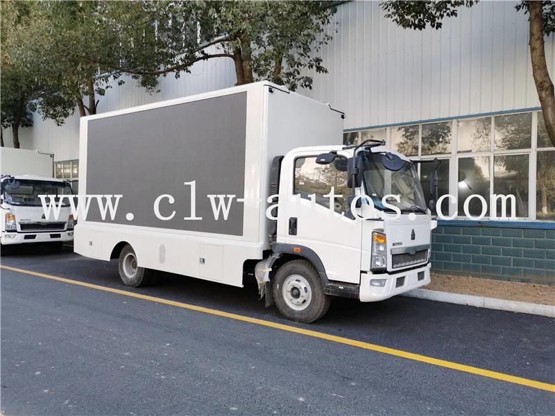 Sinotruk HOWO 4X2 Light Truck P4 P5 P6 High Pixel Mobile LED Advertising Truck