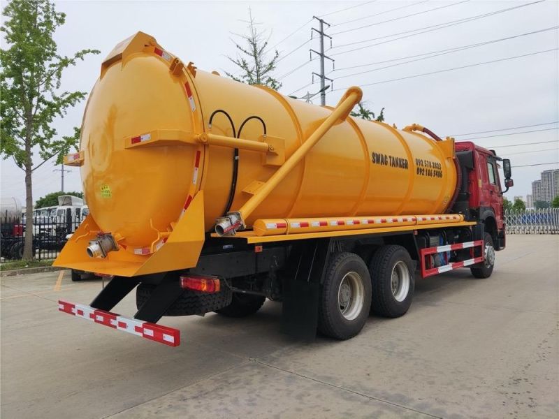 Sinotruk HOWO Vacuum Sewage Tanker Truck 23cbm 10 Wheels