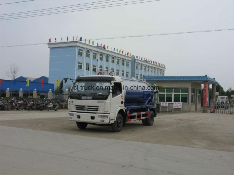 Dongfeng 8000 Liters 10m3 Vacuum Septic Tank Sewer Cleaning Sludge Tank Fecal Waste Sewage Suction Truck Specifications
