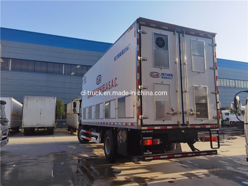 Isuzu 4X2 Small 3tons 4tons 5tons 6tons 8tons 10tons Live Animal Transport Vehicle Refrigerator Truck for Live Baby Chicken