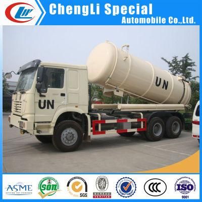 HOWO 6X4 336HP 12mt Vacuum Pump Sewage Suction Truck