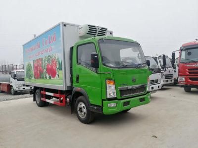 Cheap Price Mini Sinotruk HOWO 4X2 3t 4t 5t 3ton 4ton 5ton Ice Cream Frozen Truck