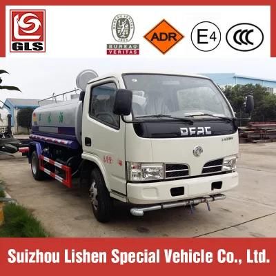 China Dongfeng 5000L Stainless Steel Water Sprinkler Tank Truck