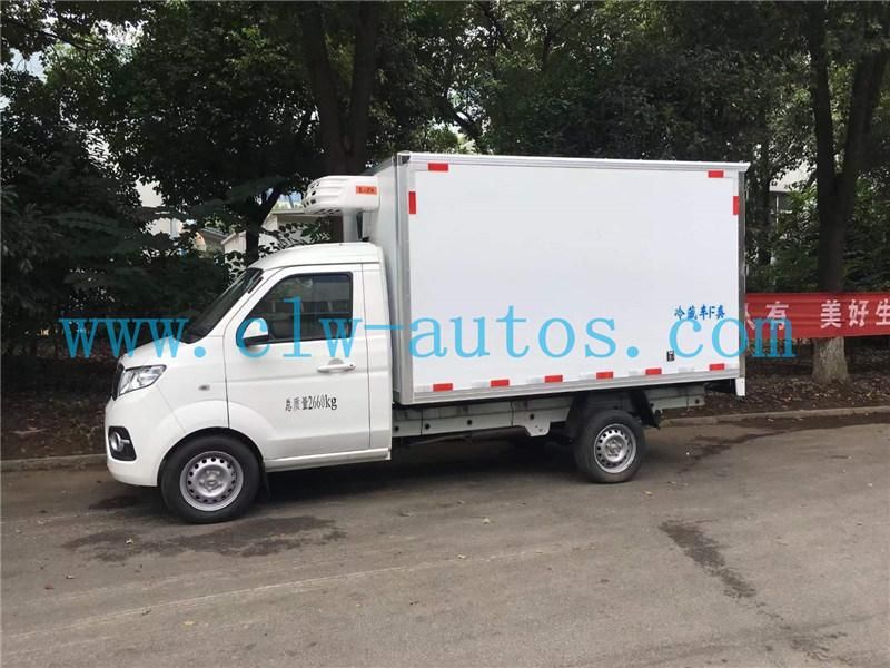 China Brand Jinbei 4X2 Gasoline Engine Mini Refrigerated Truck with Refrigerator Unit