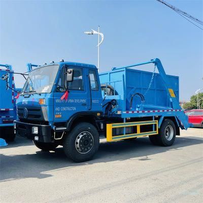 China Dongfeng Brand 10m3 12m3 14m3 15m3 Swing Arm Garbage Truck Tender with Cu-Mmins Engine Price