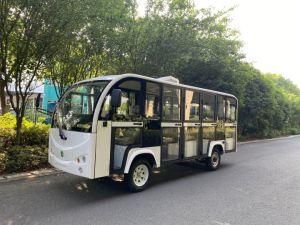 New Type Battery Operated Enclosed 14 Passenger Electric Tourist Car