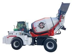 Concrete Mixer Truck Bst 4000 3.5 Cbm Self Loading Concrete Mixer with Double Direction