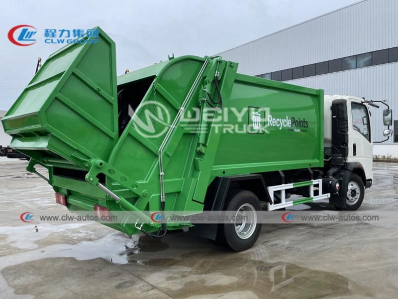 Sinotruk HOWO 4X2 6 Wheels 6 Cbm CCC Municipal Waste Management Garbage Compactor Truck for Sale