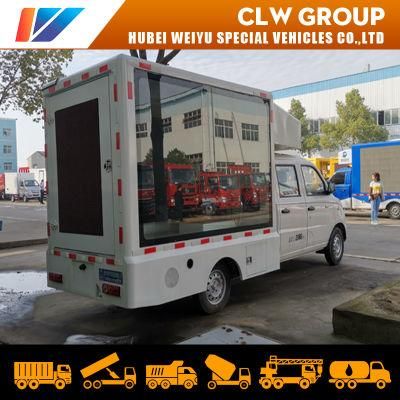China Hot Sale Outdoor Broadcasting Trucks with 3 Full Color LED Screen and 1 Scrolling Poster Display Billboard Advertising Truck