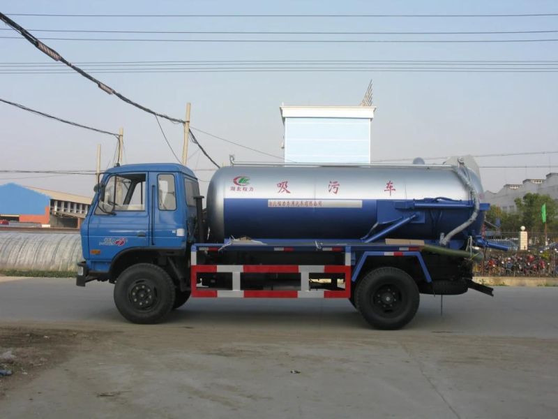 8000 Liters Waste Vacuum Septic Suction Tank Truck Sewage Cesspool Cleaning Truck High Pressure Jetting Vacuum Sewer Sludge Cleaning Sewage Suction Tank Truck