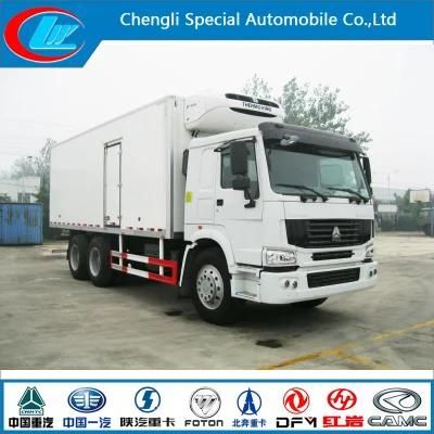 China Manufacture 25t Freezer Truck 6X4 Cooling Van Truck HOWO Freezer Truck