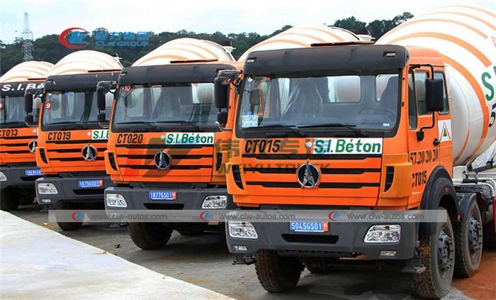 North Benz Cement Mixer Truck Beiben 8X4 14cbm 12cbm Cement Concrete Transport Mixing Tank Truck for Africa