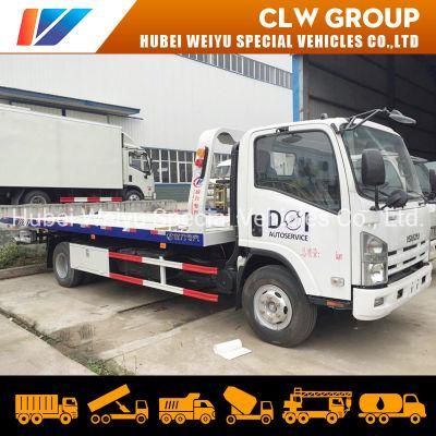 4tons Isuzu Tow Truck Flatbed Platform Recovery 4t Towing Service Truck for Sale