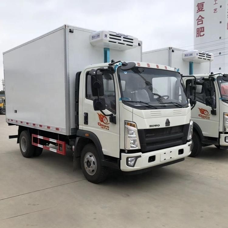 Made in China Sinotruk HOWO Light Small Van Refrigerated Medical Waste Transfer Truck