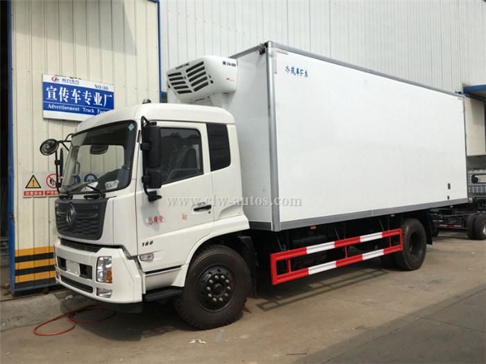 Dongfeng 38m3 Freezer Cooling Box 180HP 9tons Fresh Food Trasport Truck