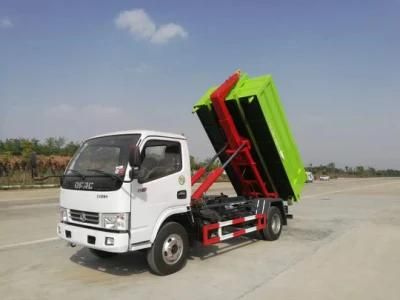 Factory Supplied 4X2 5 Ton Hook Lift Garbage Truck