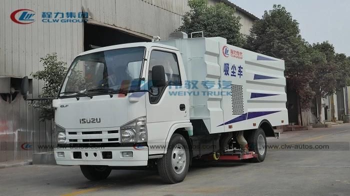 Japanese Isuzu 3-5cbm High Efficient Coal Mining Ash Cleaning Road Dust Vacuum Suction Truck