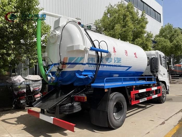 Hot Sale Dongfeng 4X2 6-Wheel 8 10 12cbm Sewage Suction Truck