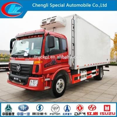 China Manufacturer Refrigerated Standby Electric Unit Truck Foton Refrigerated Tank Truck 4*2 Refrigerated Trailer